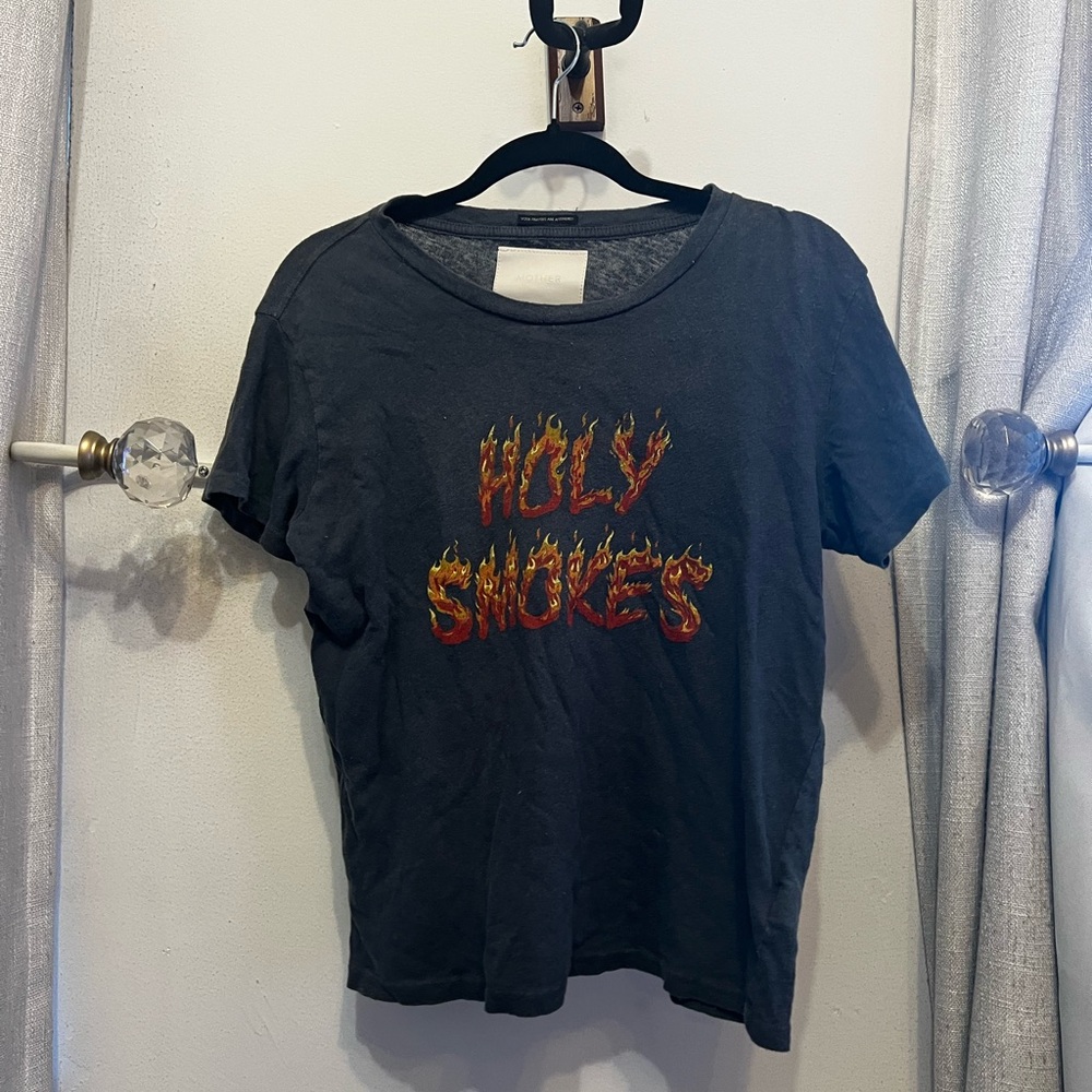MOTHER 'Holy Smokes' Flame Graphic Tee